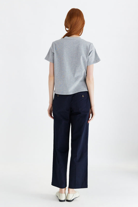 The Lanie Top - Heather Gray