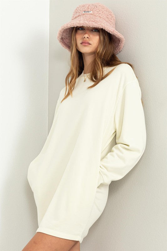 Cute And Casual Sweatshirt Dress