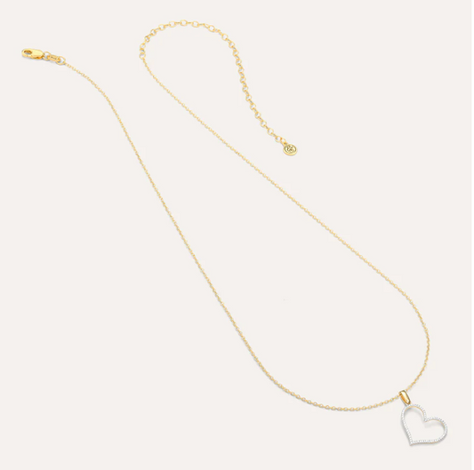 Genuine Heart Diamond Pendant Necklace