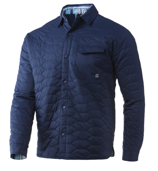 Tarpon Quilt Shacket - Sargasso Sea