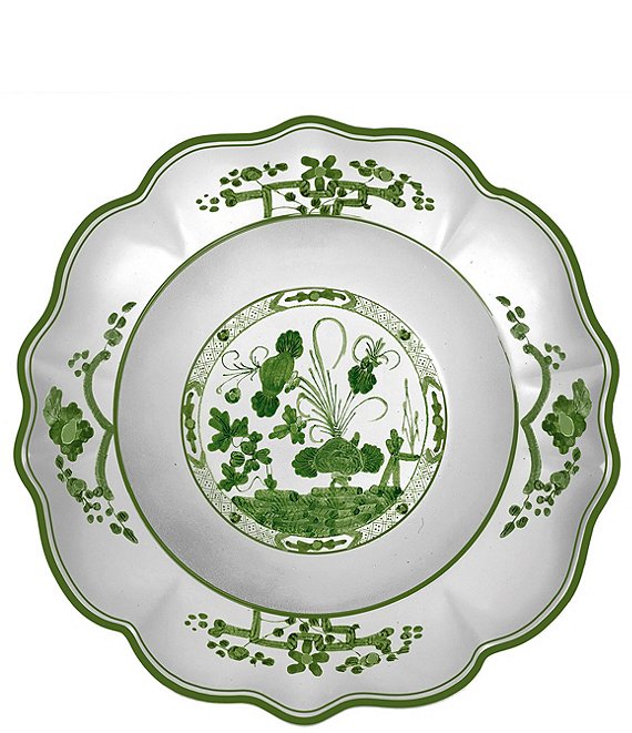 VIDA Faenza Bowl 13.5 (Green and White)