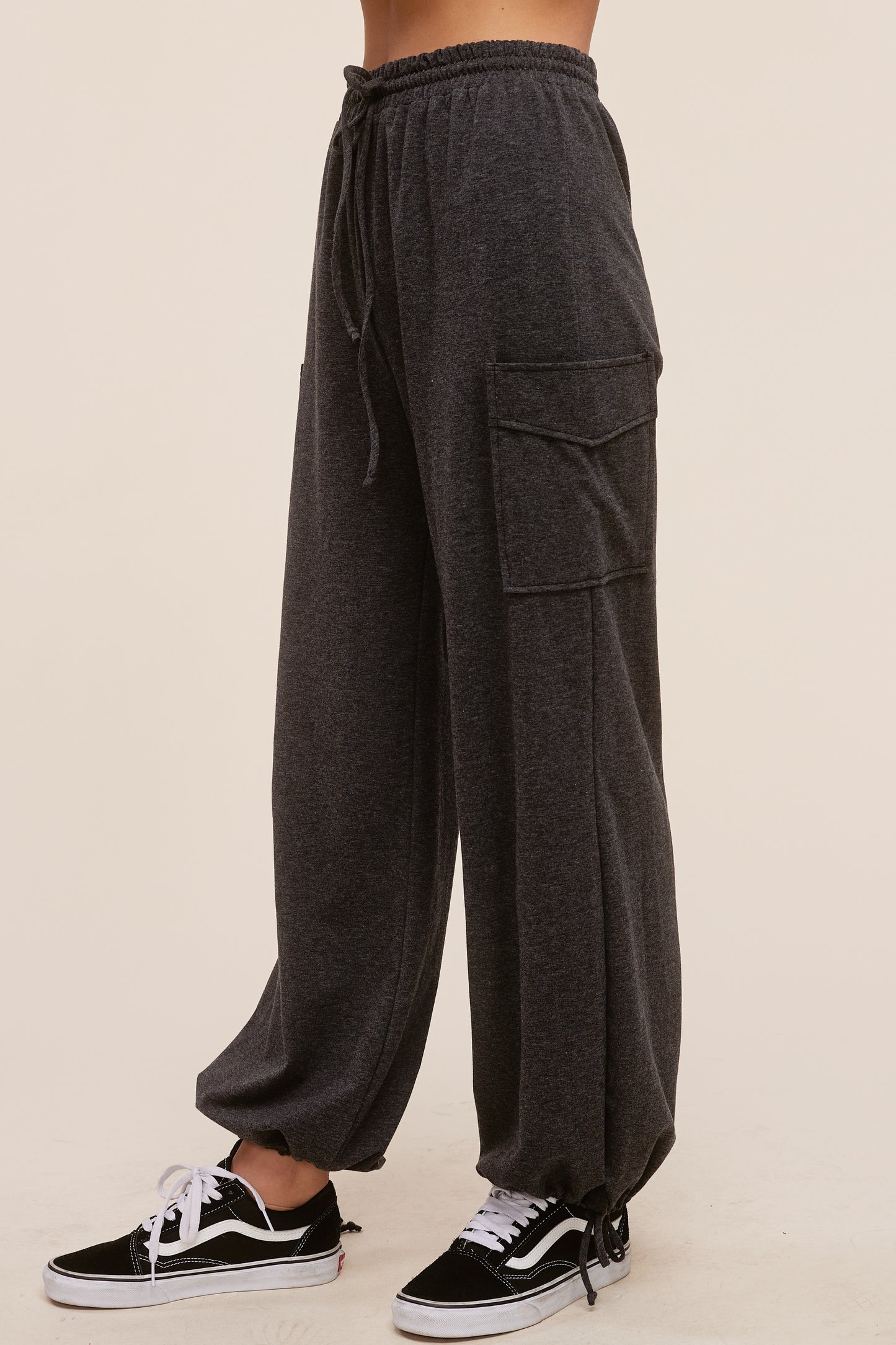 Heather Grey Palazzo Pant