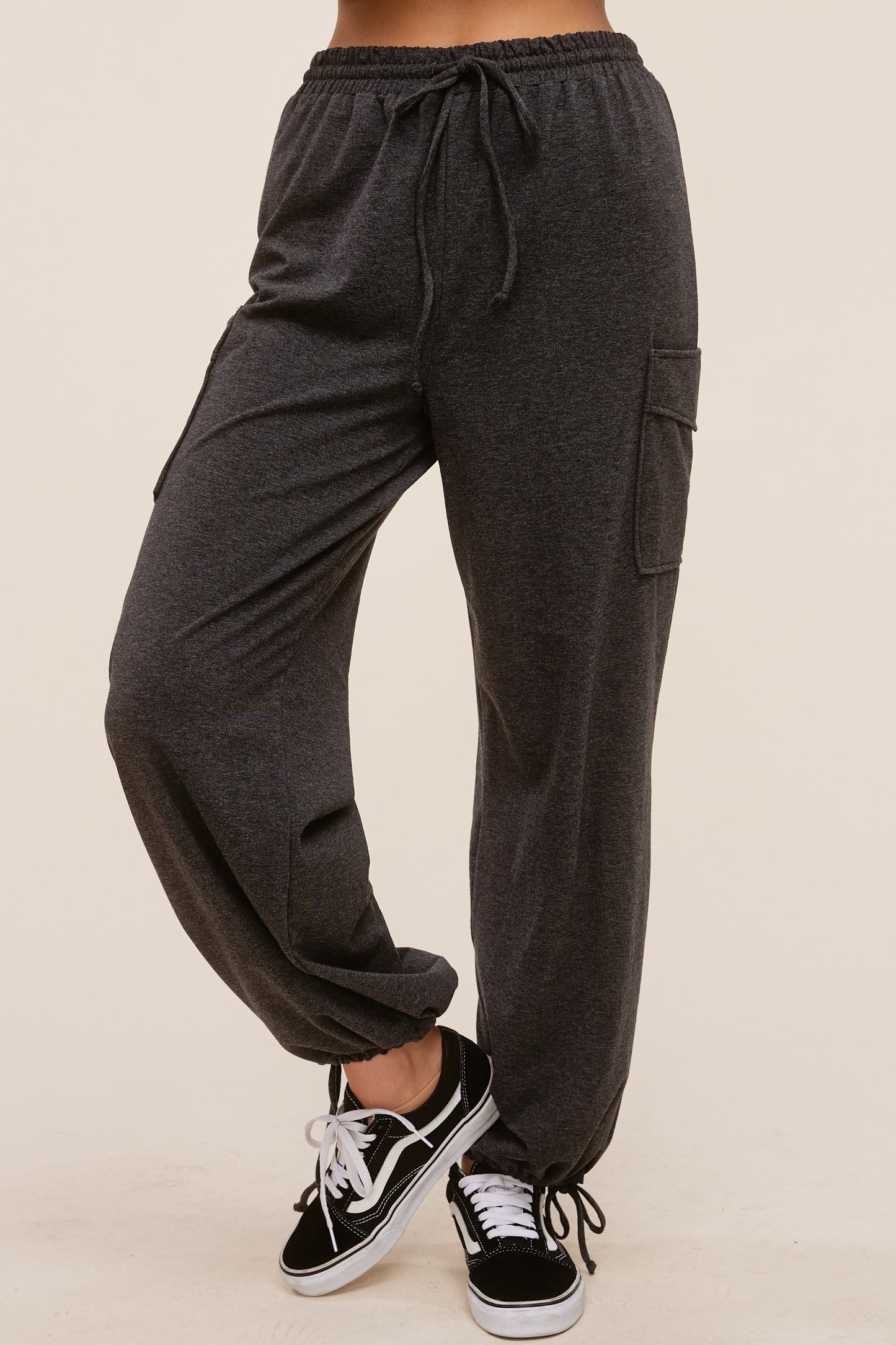 Heather Grey Palazzo Pant