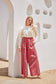 Red Plaid Wide Leg Pants