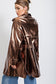 Bronze Faux Leather Jacket