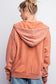 Mineral Wash Half Zip Pullover - Rust