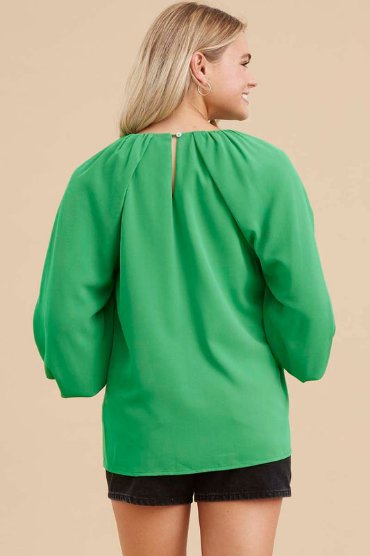 Kelly Green Blouse