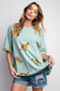 Sage Green Cheetah Print Tee