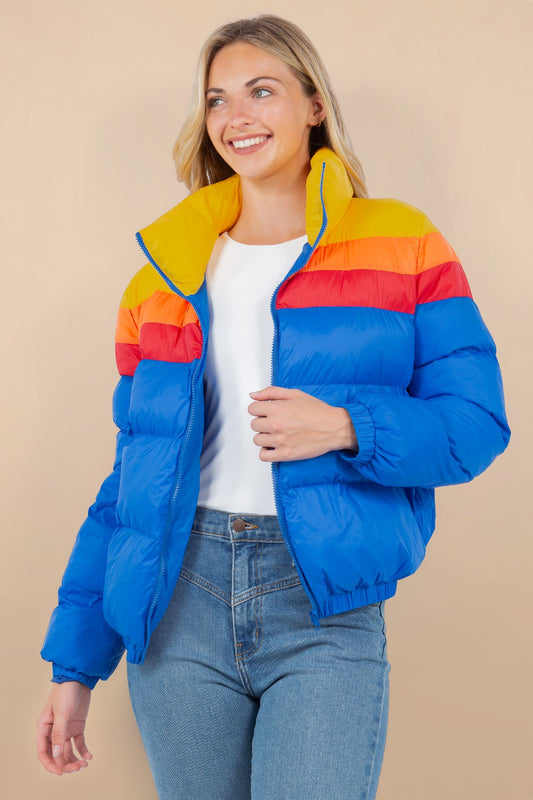 Retro Puffer - Royal Blue