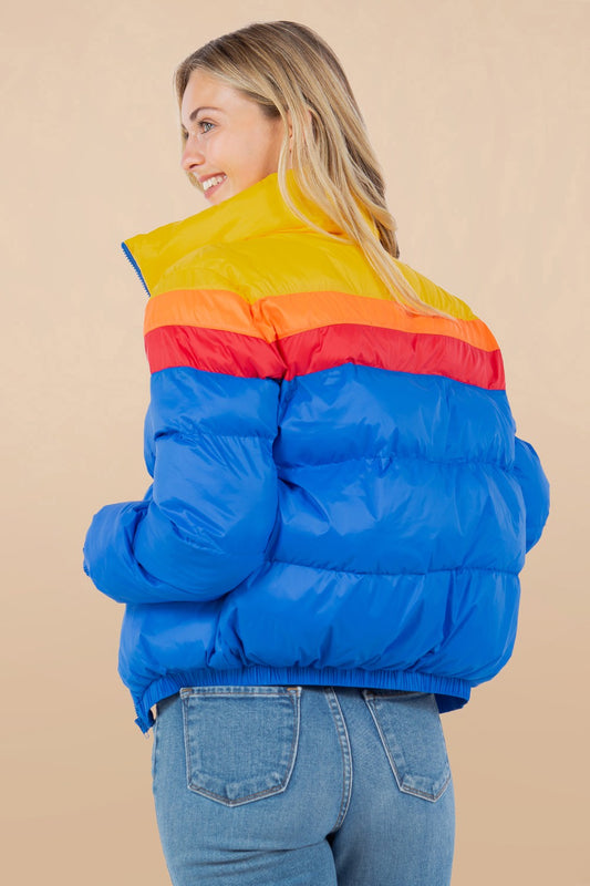 Retro Puffer - Royal Blue