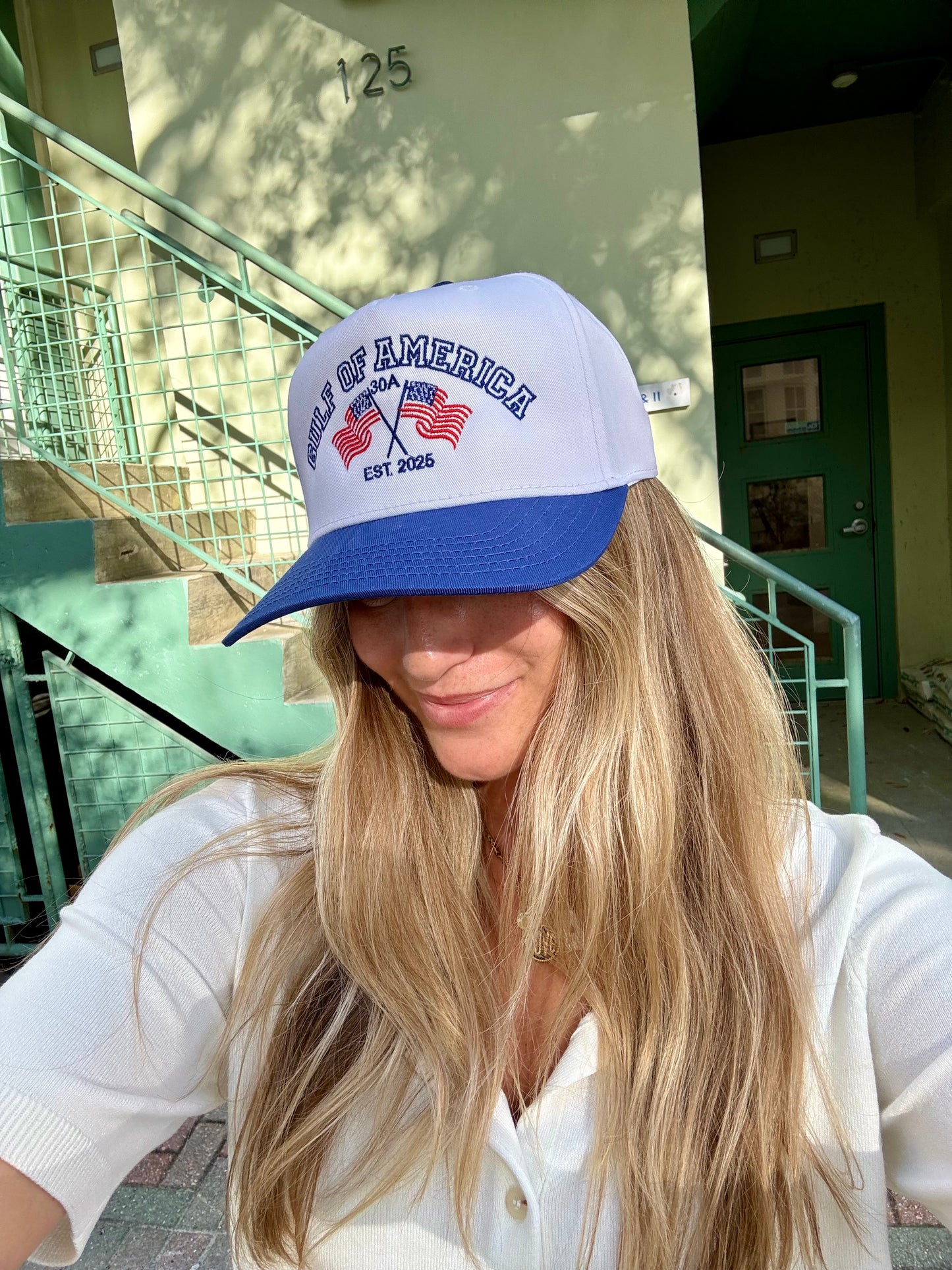 Gulf Of America Flag Embroidered Hat