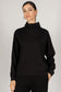 Scuba Modal Cowl Neck Long Sleeve Top - Black