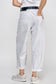 White Metallic Silver Pant