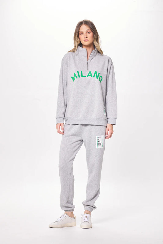 Milano Boarding Pass Jogger - Heather Grey