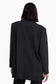 Oversized Jacquard Stripe Blazer - Black