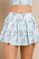 Blue Floral Skort