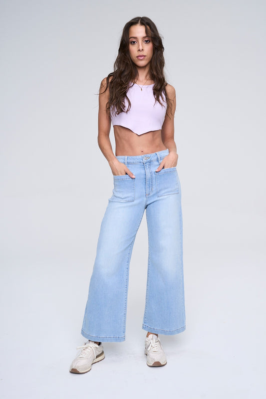 Crop Wide Leg Jeans