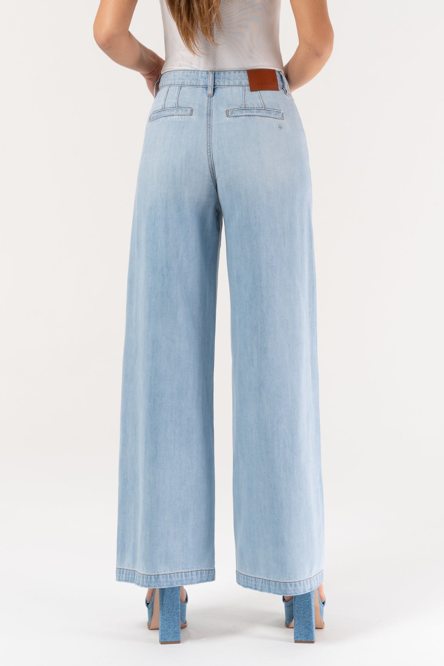 LT Blue Denim Wide Leg Pant