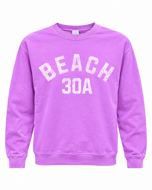 Beach 30A Sweatshirt - Neon Violet
