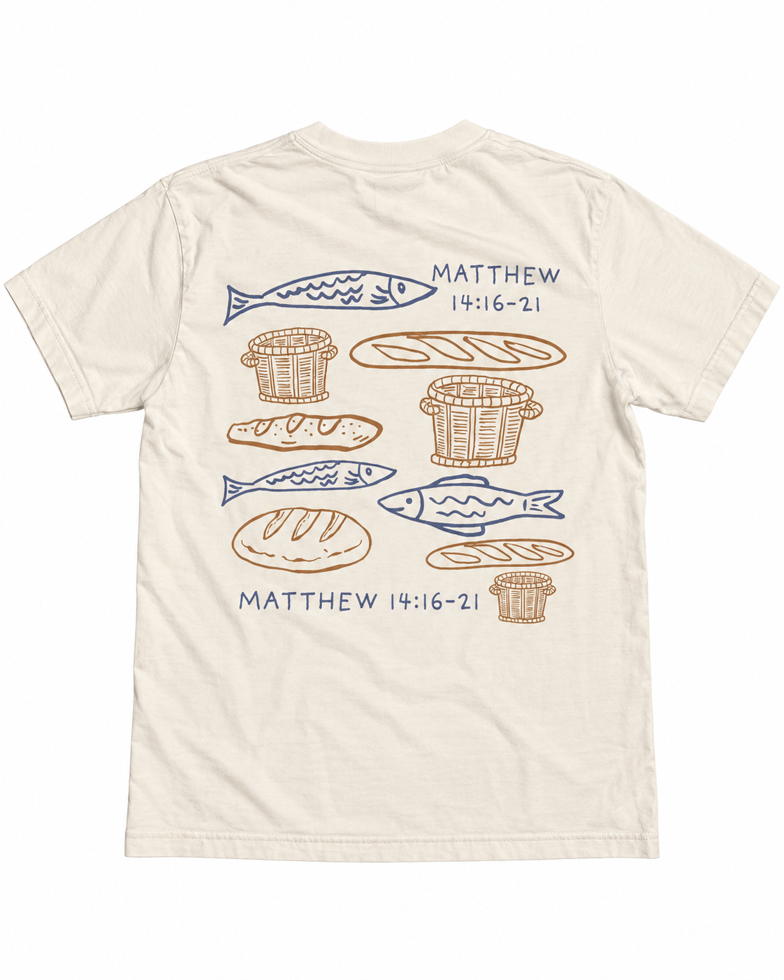 Matthew 14:16-21 Tee - Cream