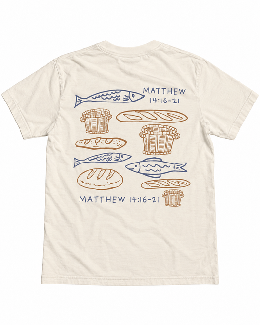 Matthew 14:16-21 Tee - Cream