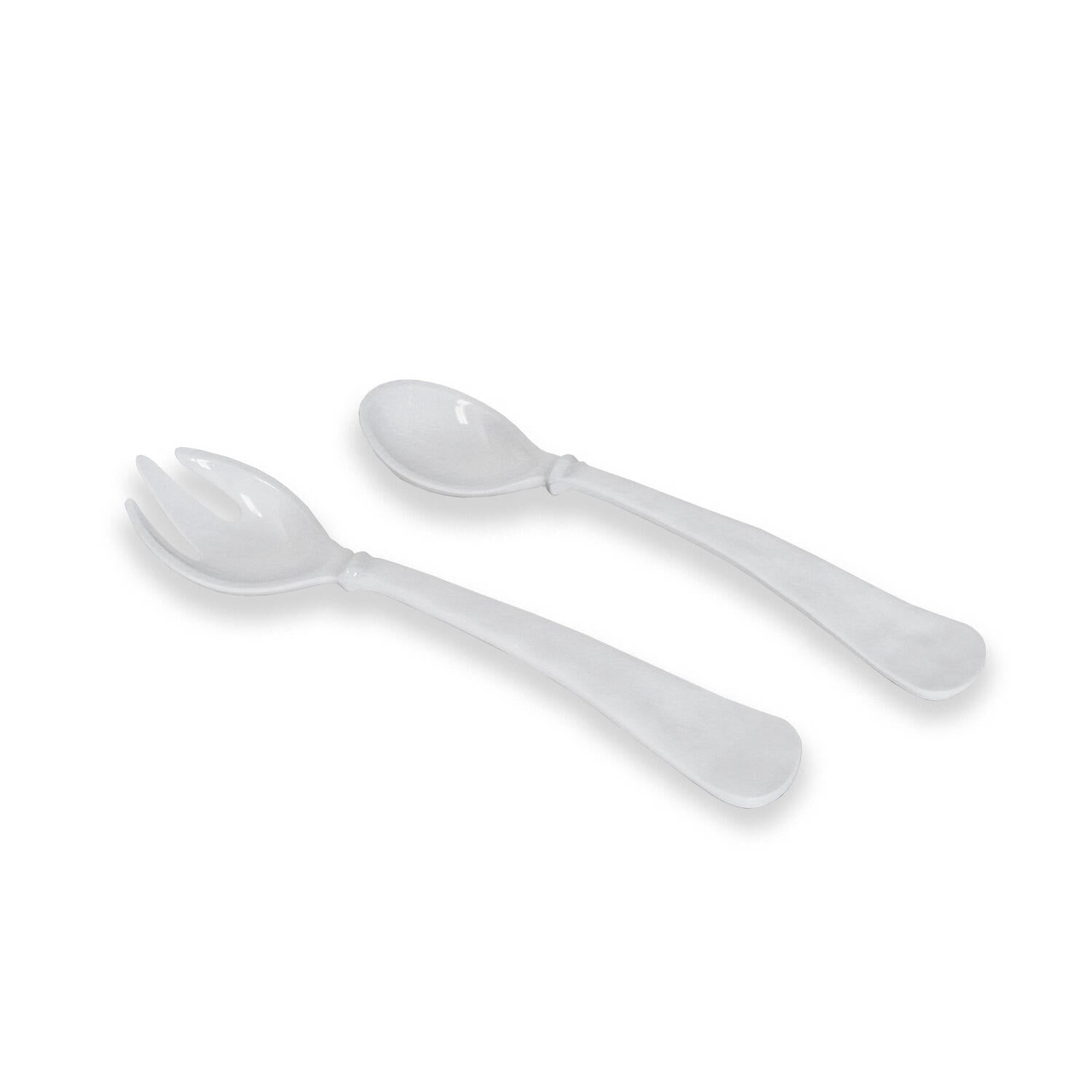 VIDA Havana Large Salad Servers (White)