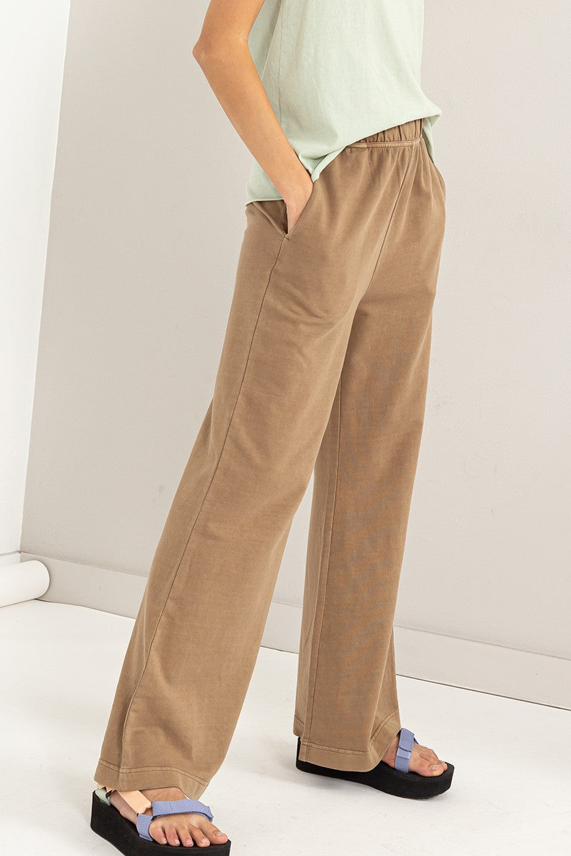 Bag Waist Sweatpants - Mocha Brown