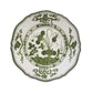 VIDA Faenza 11" Dinner Plate (White & Green)