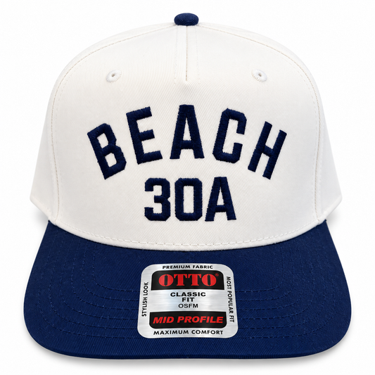 Beach 30A Trucker Hat - Navy/White