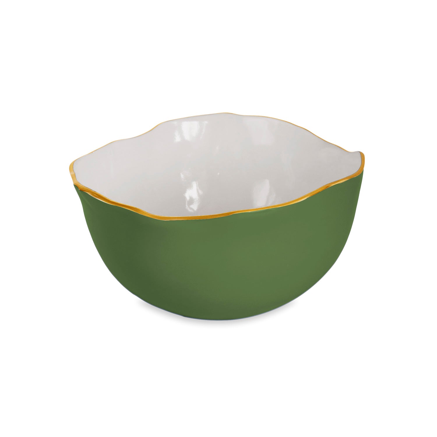 ENCANTO Osaka Large Bowl (Leaf Green & White)