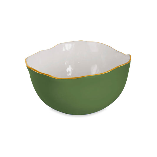 ENCANTO Osaka Large Bowl (Leaf Green & White)