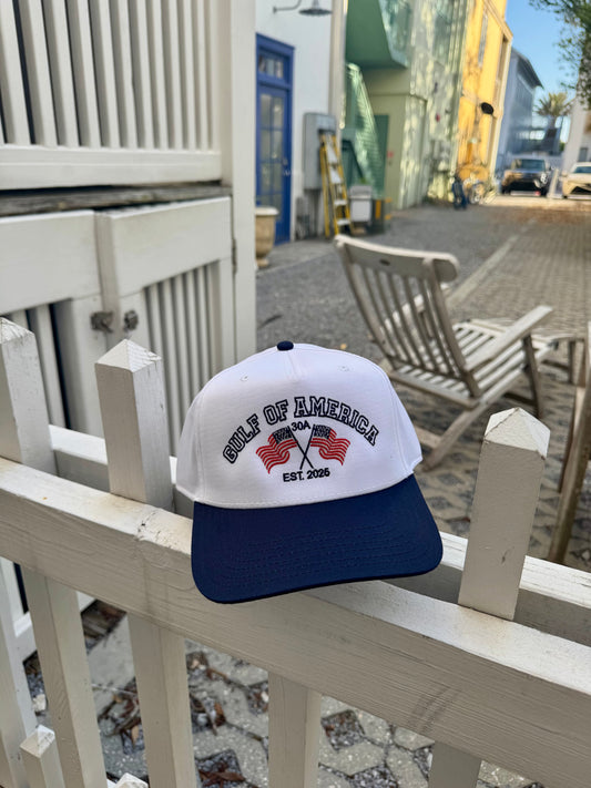 Gulf Of America Flag Embroidered Hat