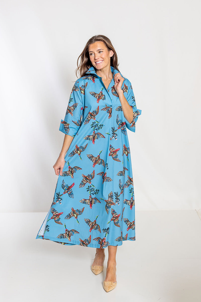 House of MBR Berry Grove Ruthie Shirt Dress Long