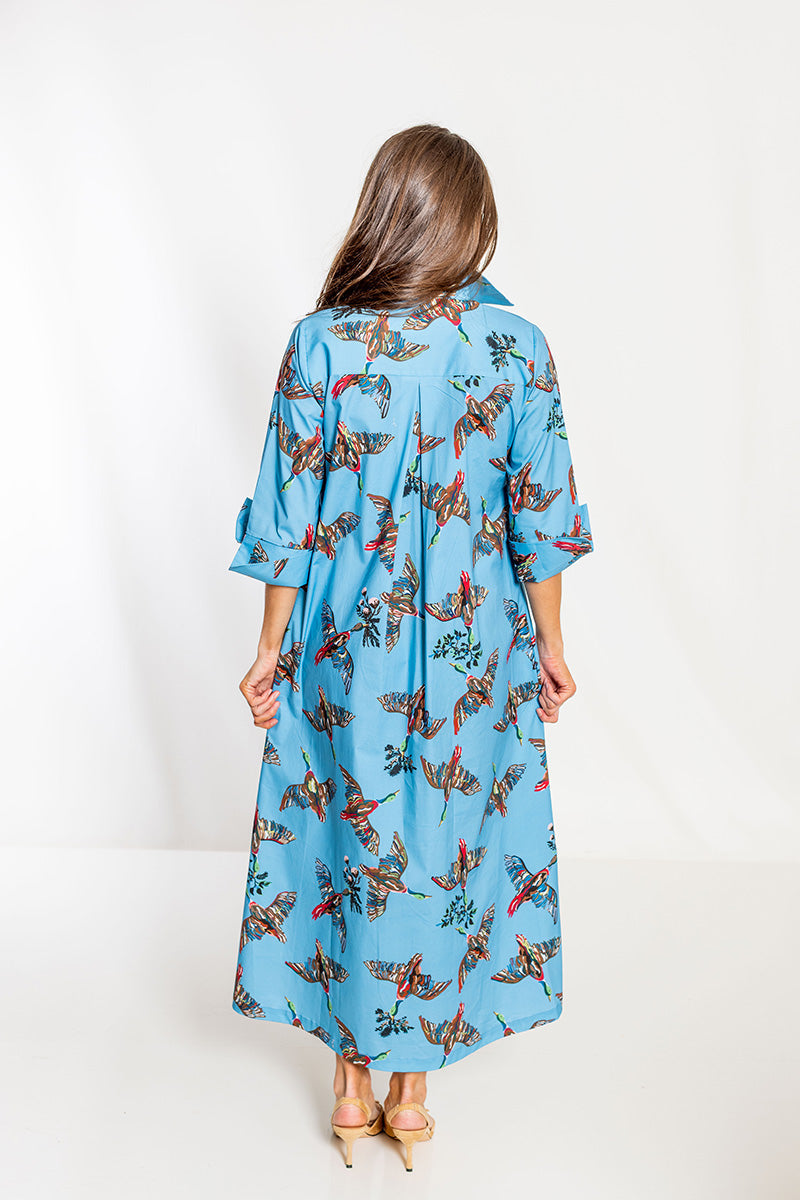 House of MBR Berry Grove Ruthie Shirt Dress Long