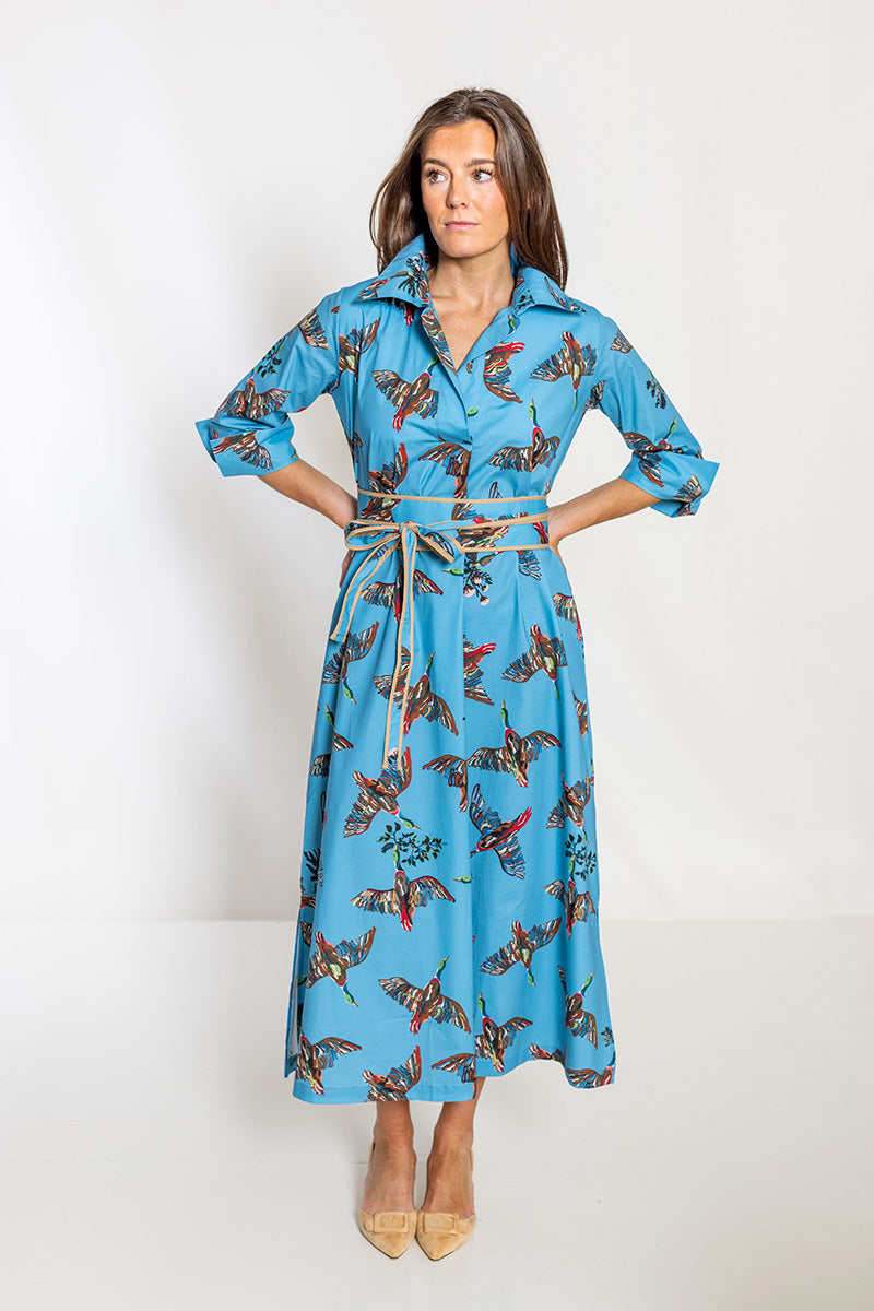 House of MBR Berry Grove Ruthie Shirt Dress Long