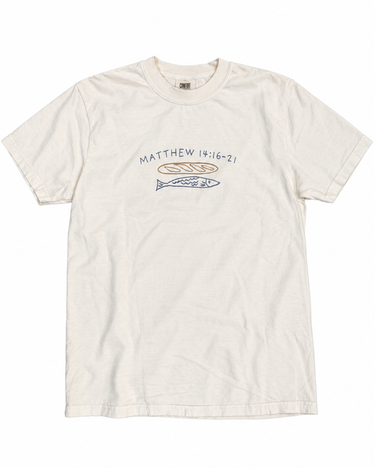 Matthew 14:16-21 Tee - Cream