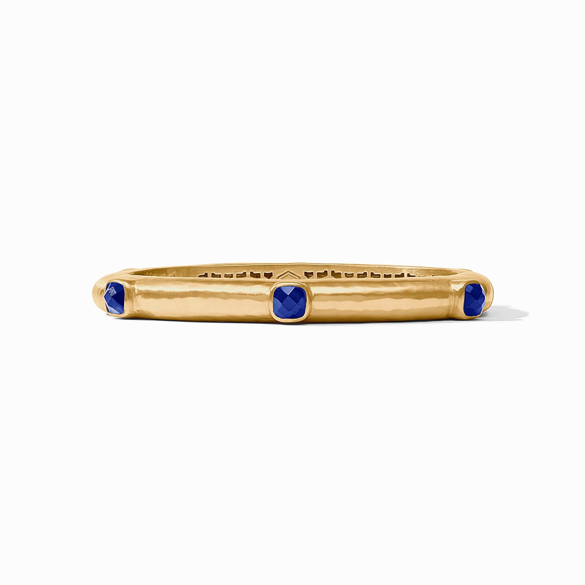 Julie Vos Catalina Hinge Bangle - Iridescent Sapphire Blue - OS