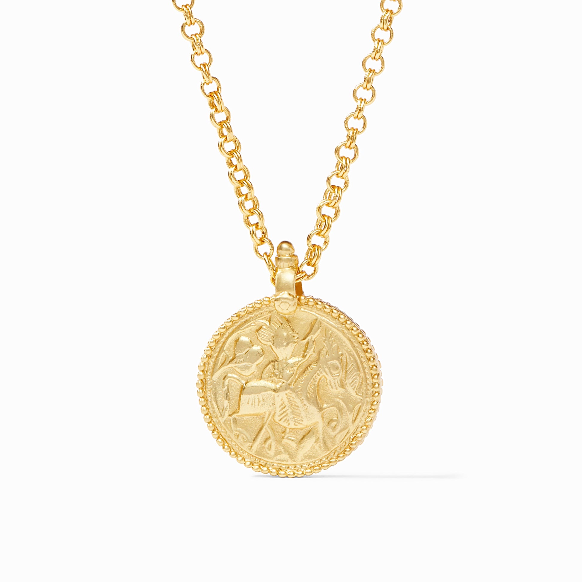 Julie Vos Coin Pendant - Gold - OS