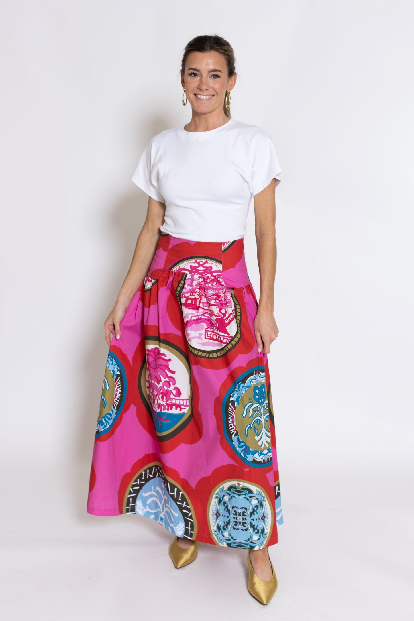 House of MBR Gallery Sadie Drop Waist Maxi Skirt