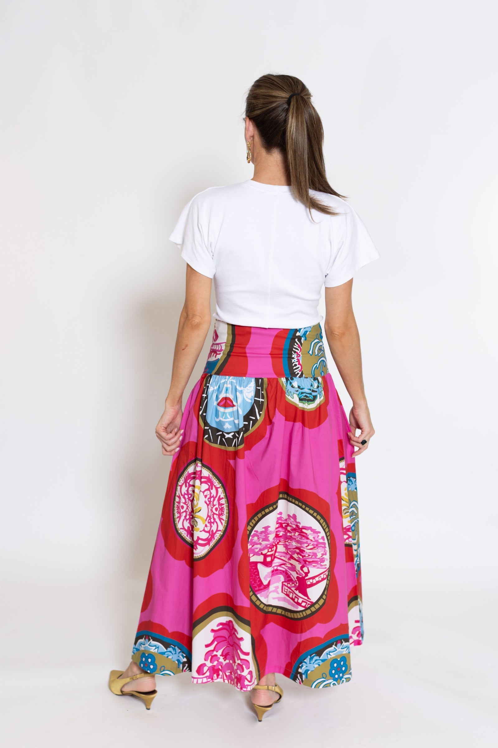 House of MBR Gallery Sadie Drop Waist Maxi Skirt