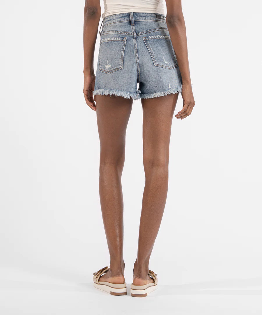 Jane Light Wash Denim Shorts