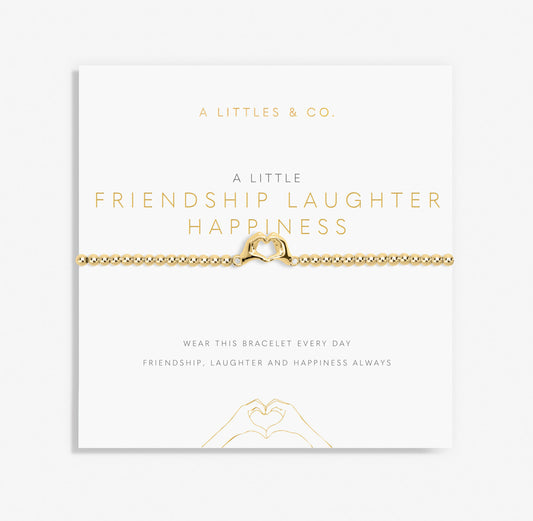 A Little ‘Friendship Laughter Happiness’ Bracelet