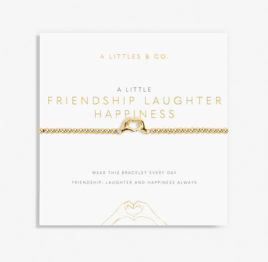 A Little ‘Friendship Laughter Happiness’ Bracelet