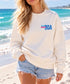 30A Stripe Sweatshirt Ivory