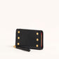 Hammitt Bryant Wallet Black/Brushed Gold Red Zip