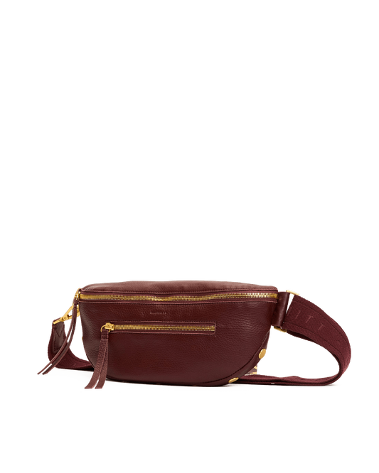 Hammitt Charles Crossbody Med Cherrywood Pebble/Brushed Gold