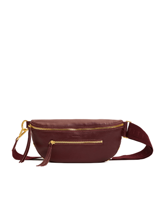 Hammitt Charles Crossbody Med Cherrywood Pebble/Brushed Gold