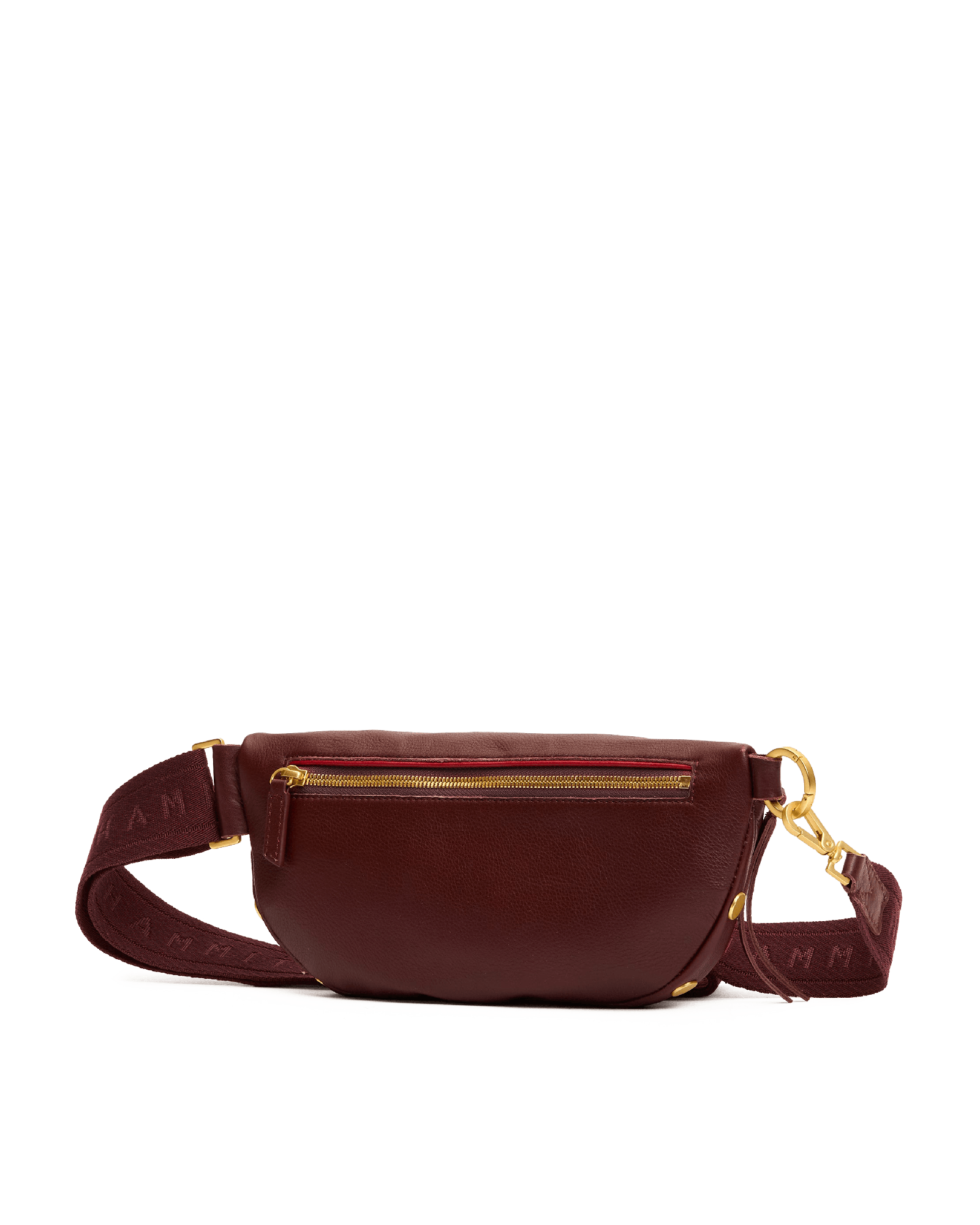 Hammitt Charles Crossbody Med Cherrywood Pebble/Brushed Gold