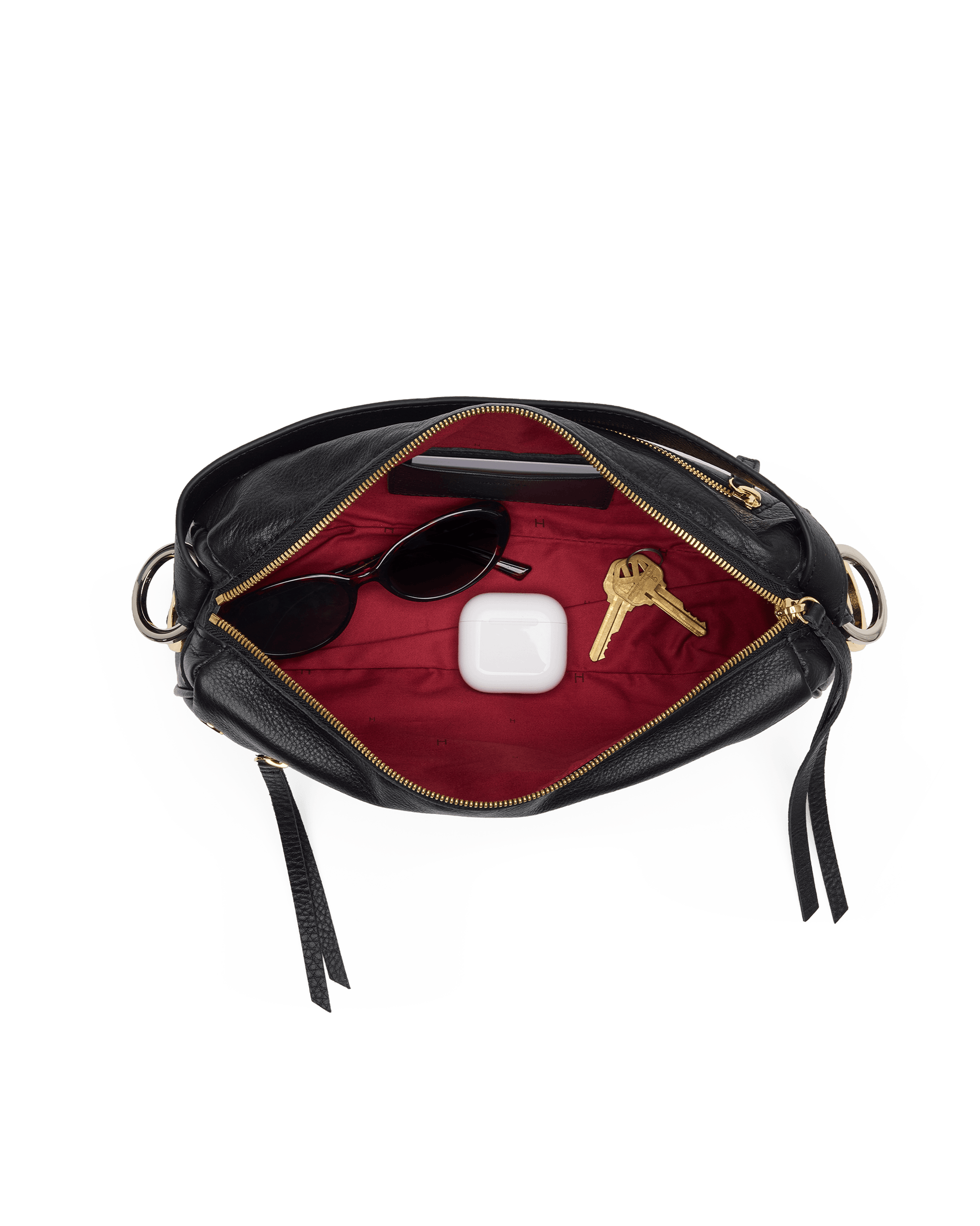 Hammitt Doxie Black/Gold Silver Med