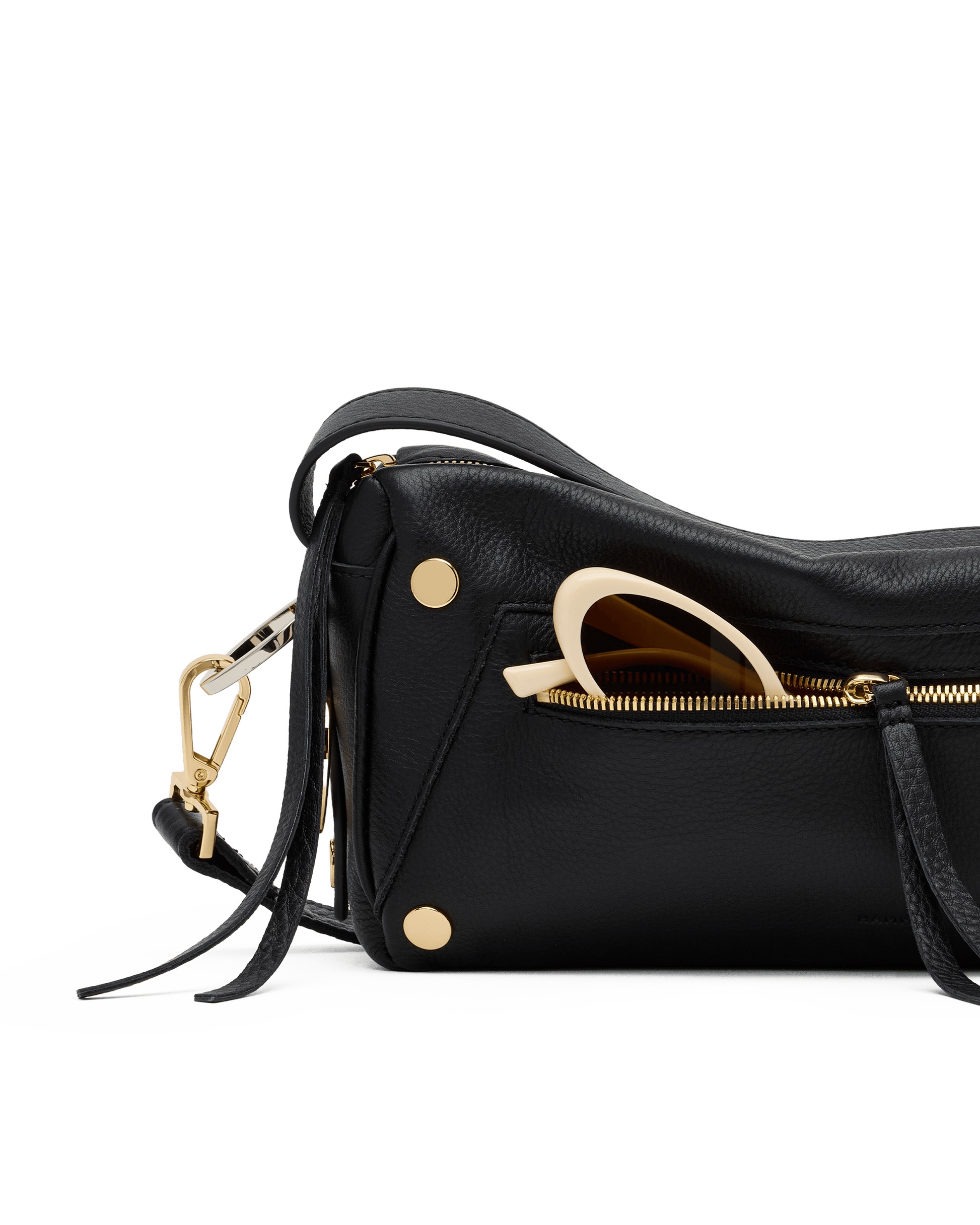 Hammitt Doxie Black/Gold Silver Med